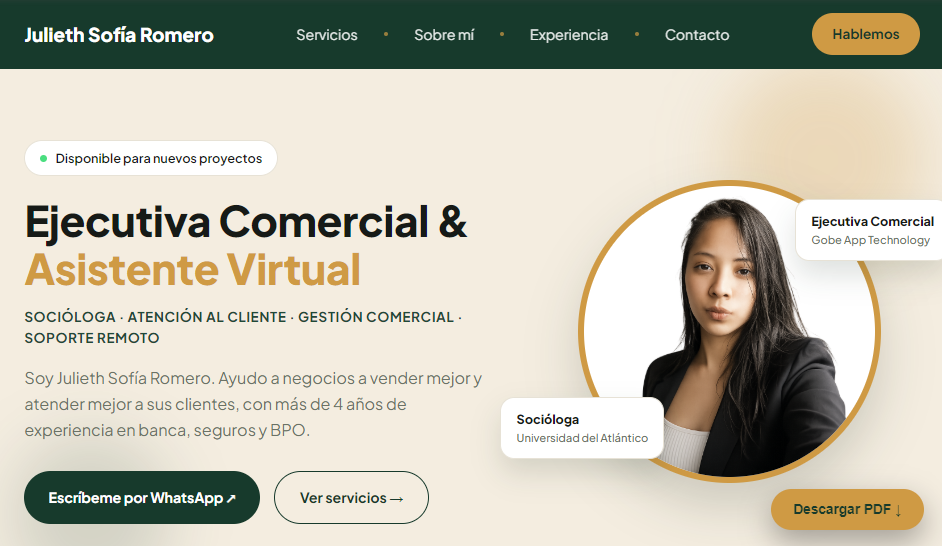 Ejecutiva Comercial